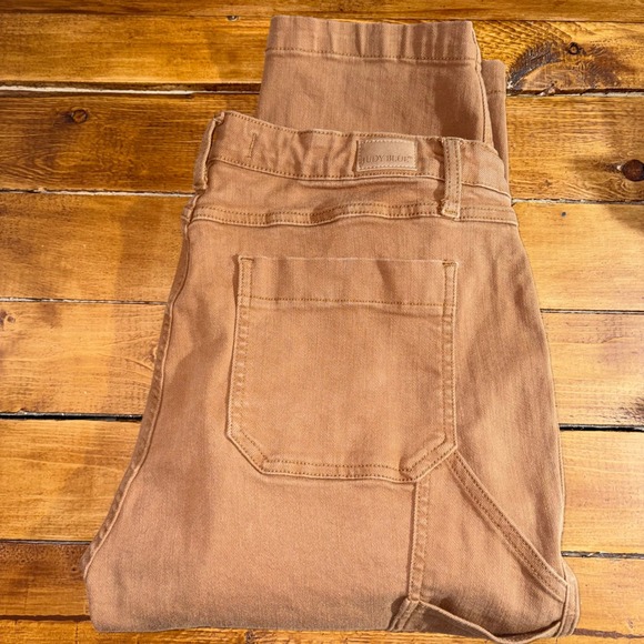 Judy Blue Pants - Judy Blue Carpenter Pants Women 15 (Fits 34x26) Brown Slim Fit High Rise Utility